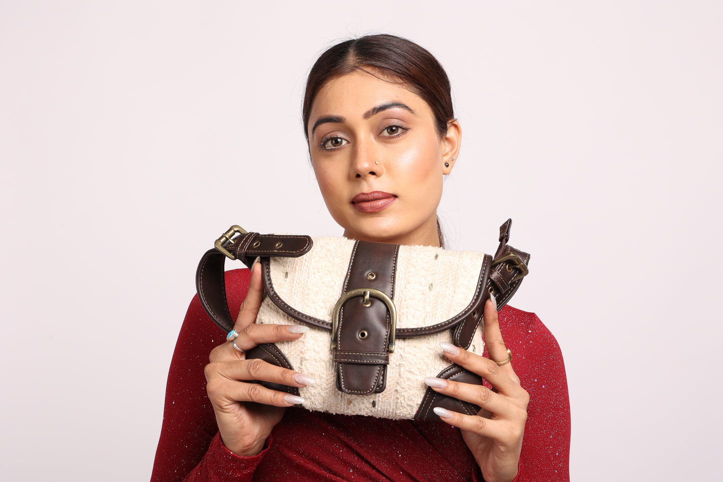 Esly's Grand Finale Vintage-Inspired Vegan Leather Shoulder Bag