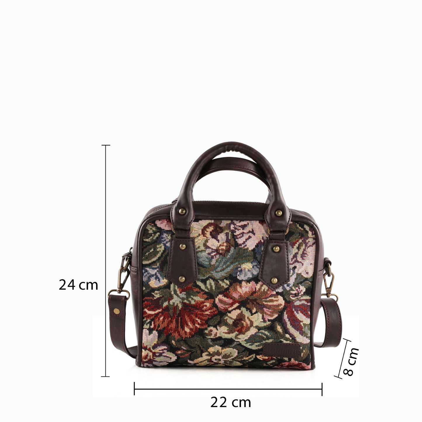 Esly's Vintage Floral Jacquard Satchel Bag - Elevate Your Style with Timeless Elegance