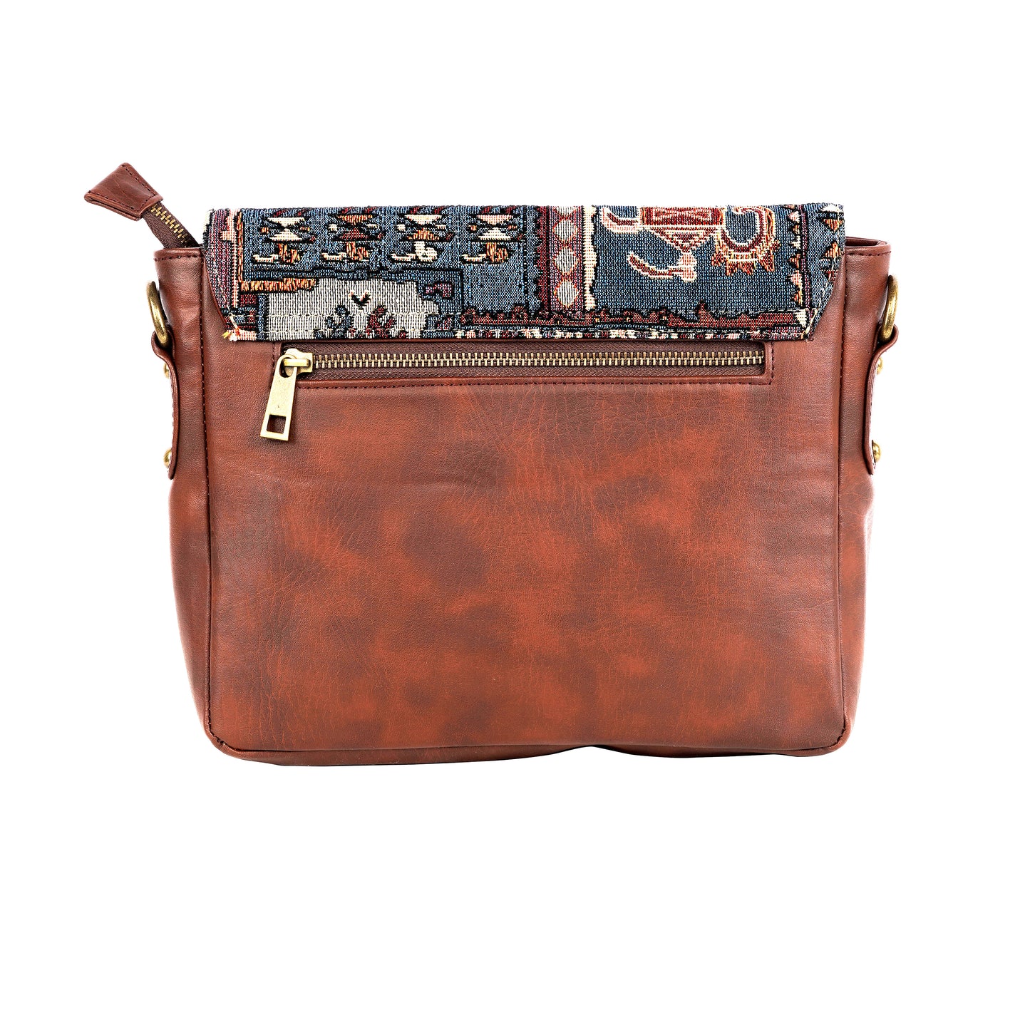 Esly Turkish Kilim Patch Crossbody Messenger bag