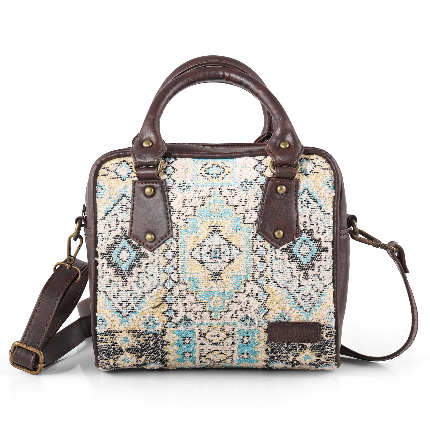 Esly Bird's Eye Print Satchel Bag - The Ultimate Blend of Luxury and Style