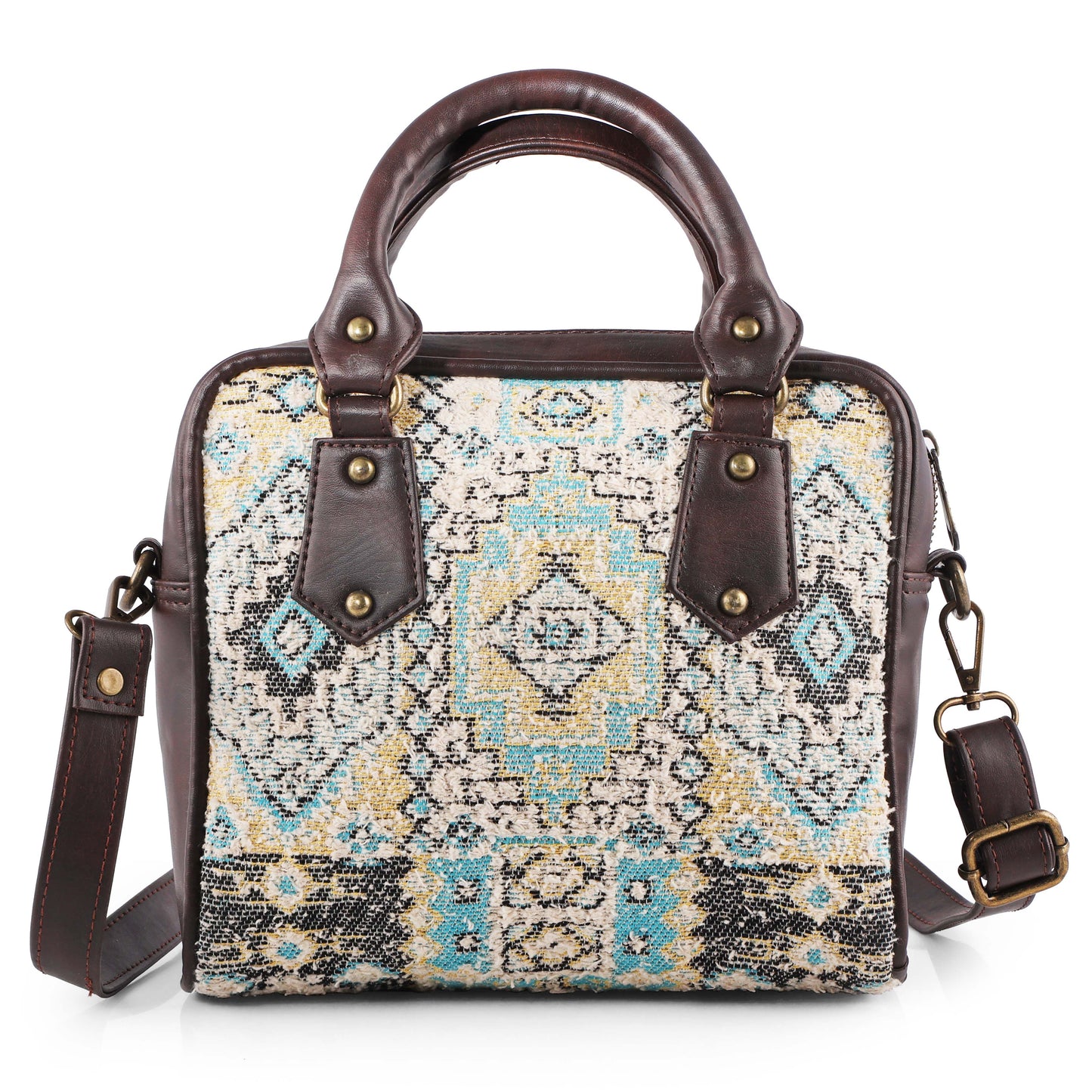 Esly Bird's Eye Print Satchel Bag - The Ultimate Blend of Luxury and Style