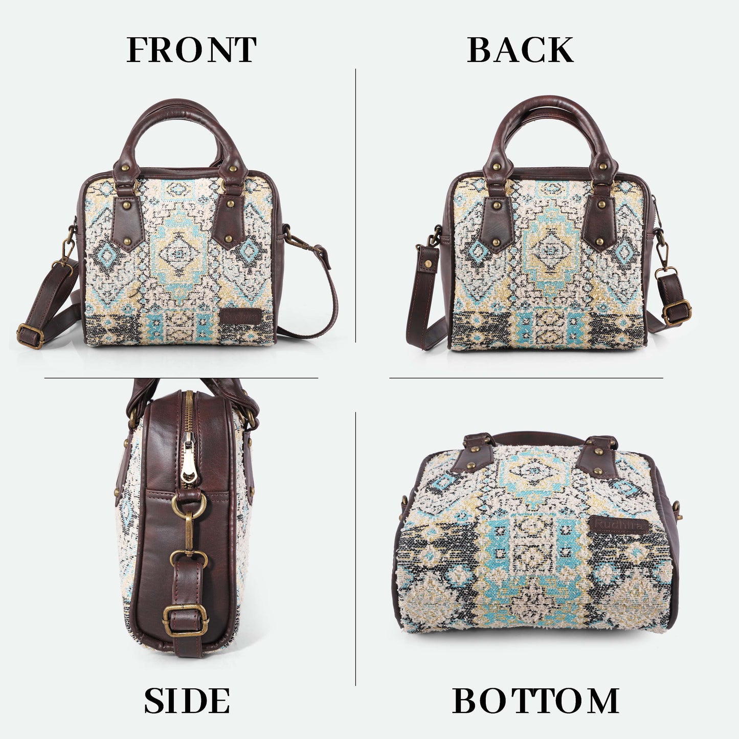 Esly Bird's Eye Print Satchel Bag - The Ultimate Blend of Luxury and Style