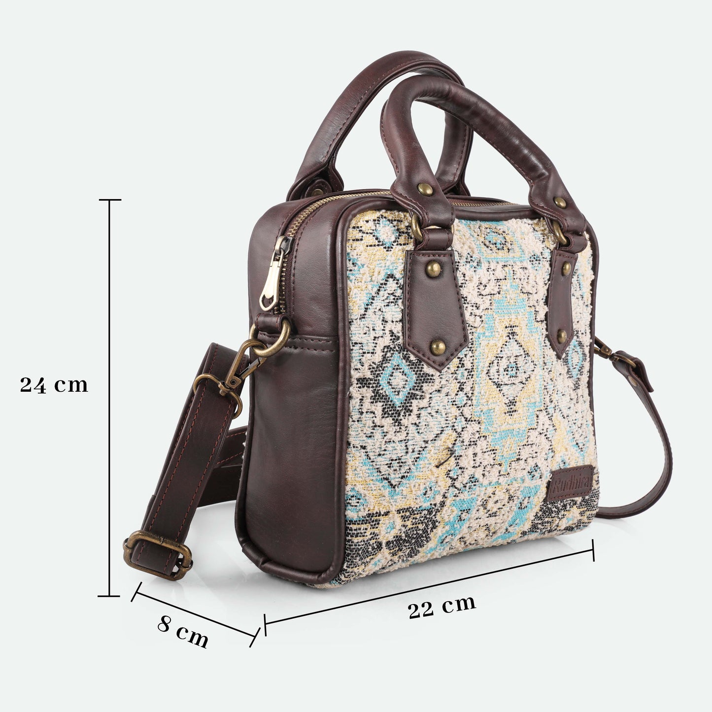 Esly Bird's Eye Print Satchel Bag - The Ultimate Blend of Luxury and Style