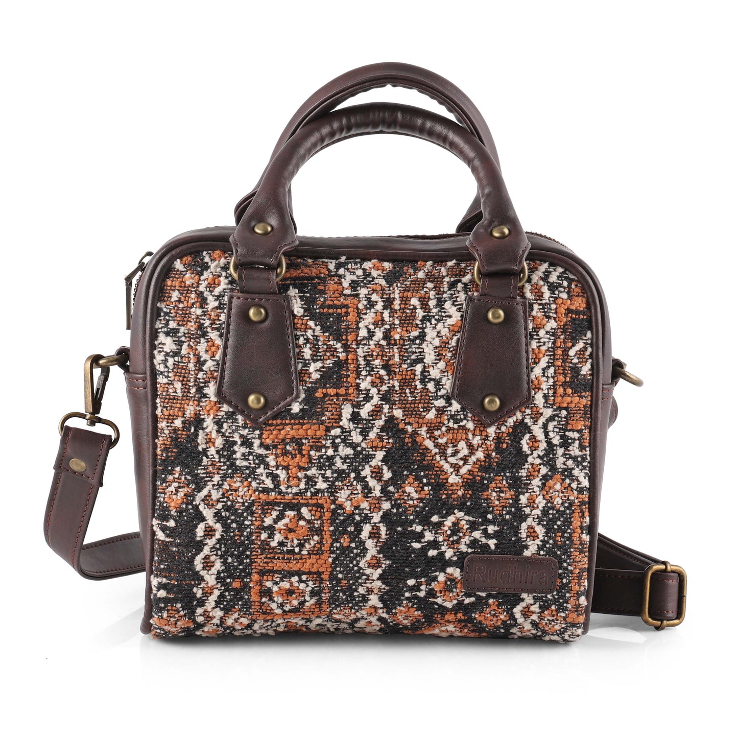 Esly Damask Print Satchel Bag - The Ultimate Blend of Luxury and Style