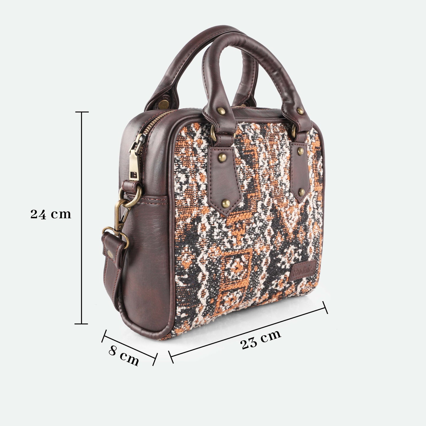 Esly Damask Print Satchel Bag - The Ultimate Blend of Luxury and Style