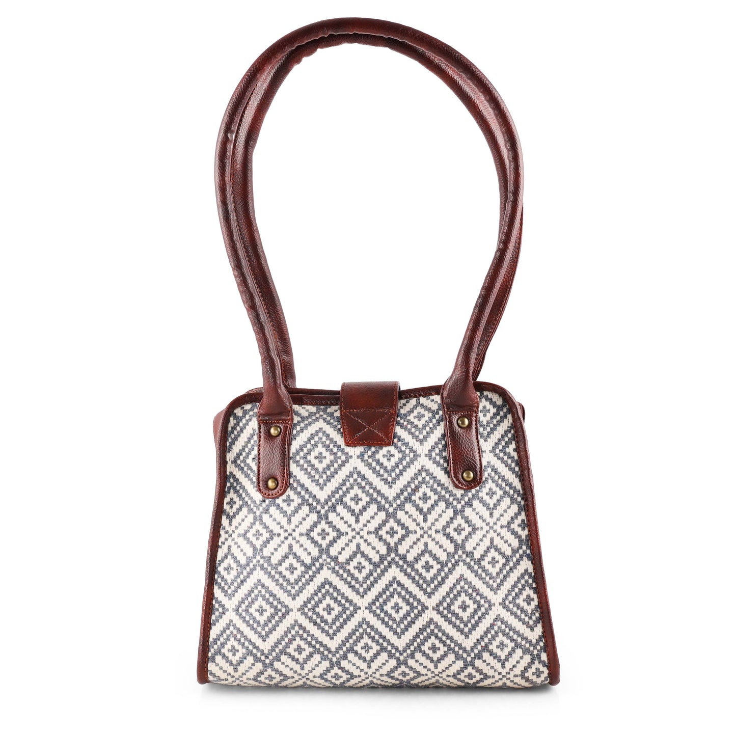 ESLY's Unique and Luxurious Diamond Boxes Print Shoulder Bag