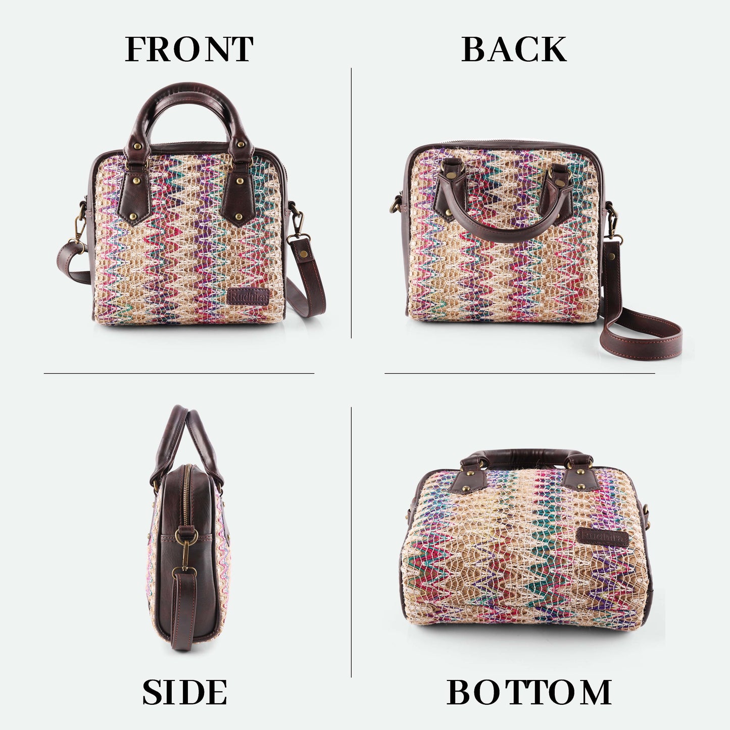 Esly Chevron Print Satchel Bag - The Ultimate Blend of Luxury and Style