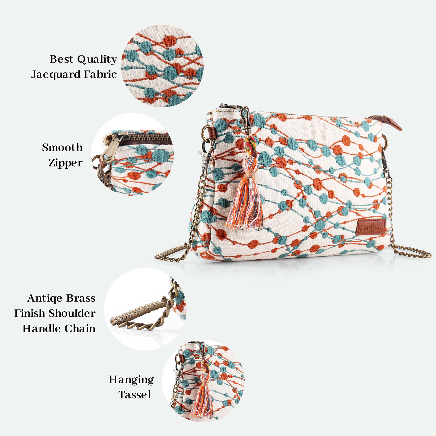 Stylish Esly Crossbody/Sling Bag with Revival Print