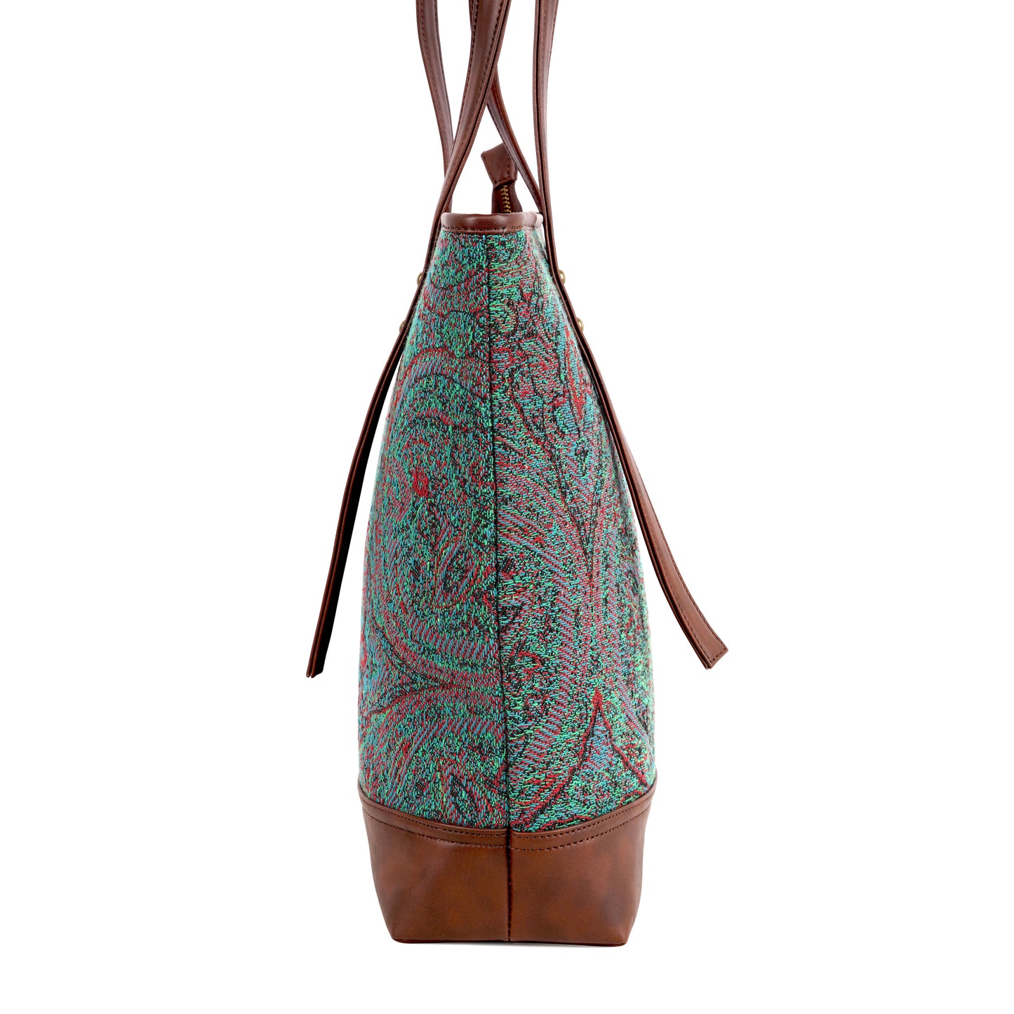 ESLY's Unique and Luxurious Green and Brown Crossbody Tote Bag