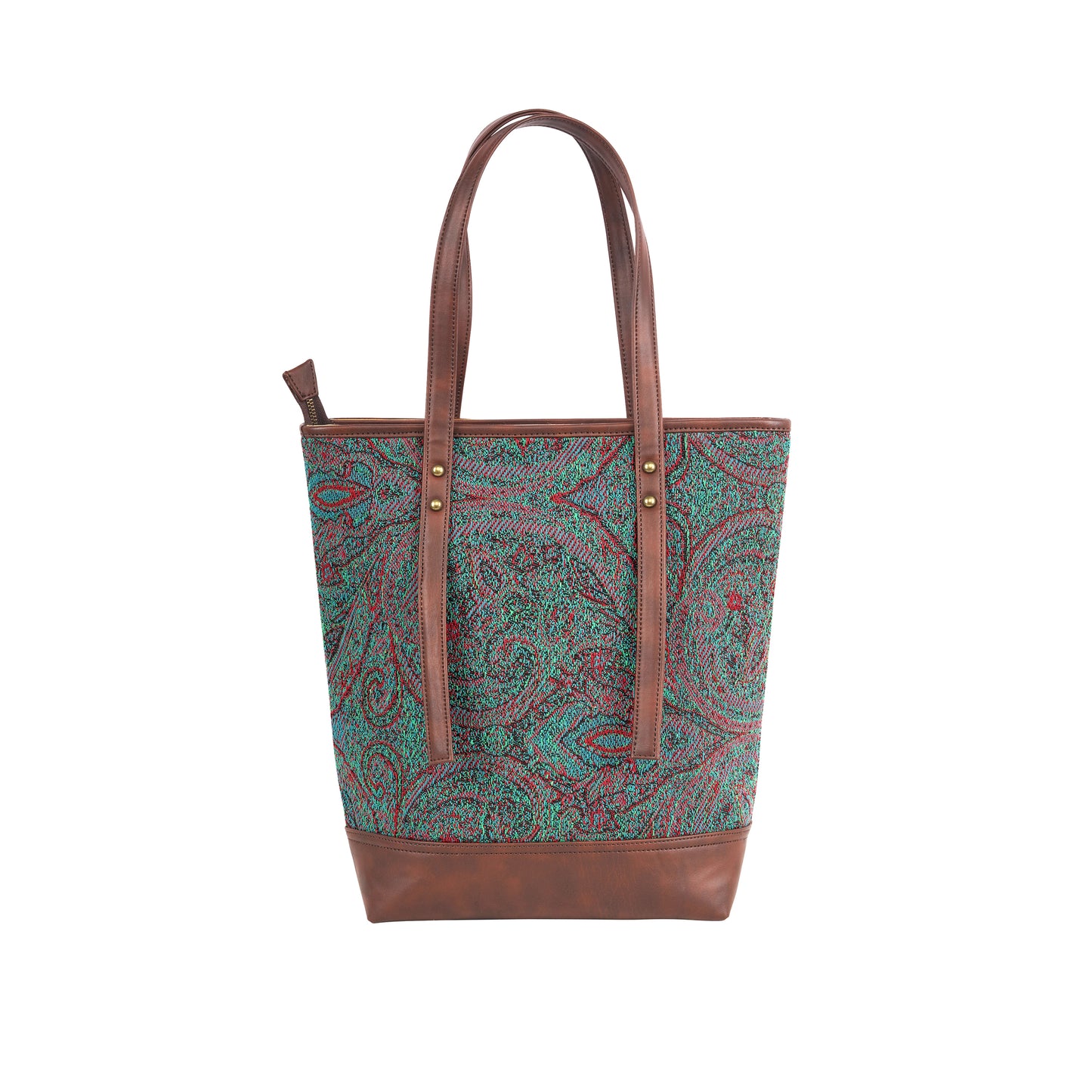 ESLY's Unique and Luxurious Green and Brown Crossbody Tote Bag